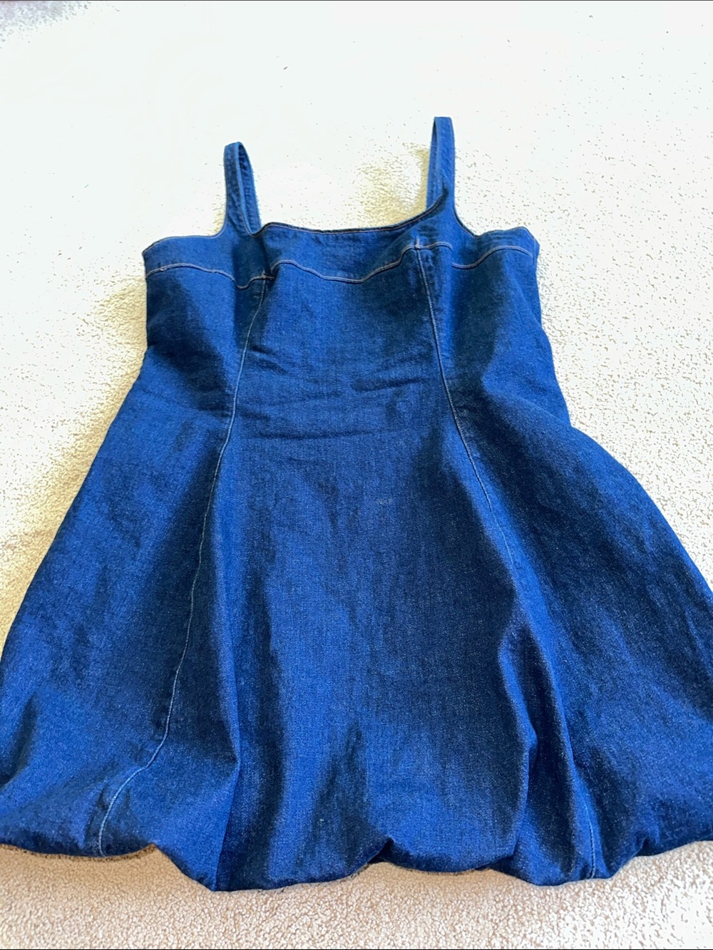 Abercrombie & Fitch bubble hem denim dress - Picture 6 of 15